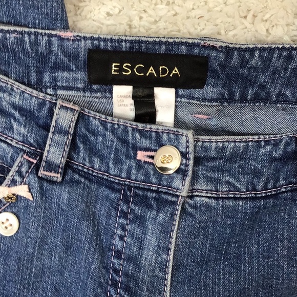 Escada vintage buttons and bows jeans 34/4 - Picture 3 of 12